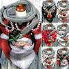 European & American Style Buckle Imitation Cashmere Christmas Triangle Scarf