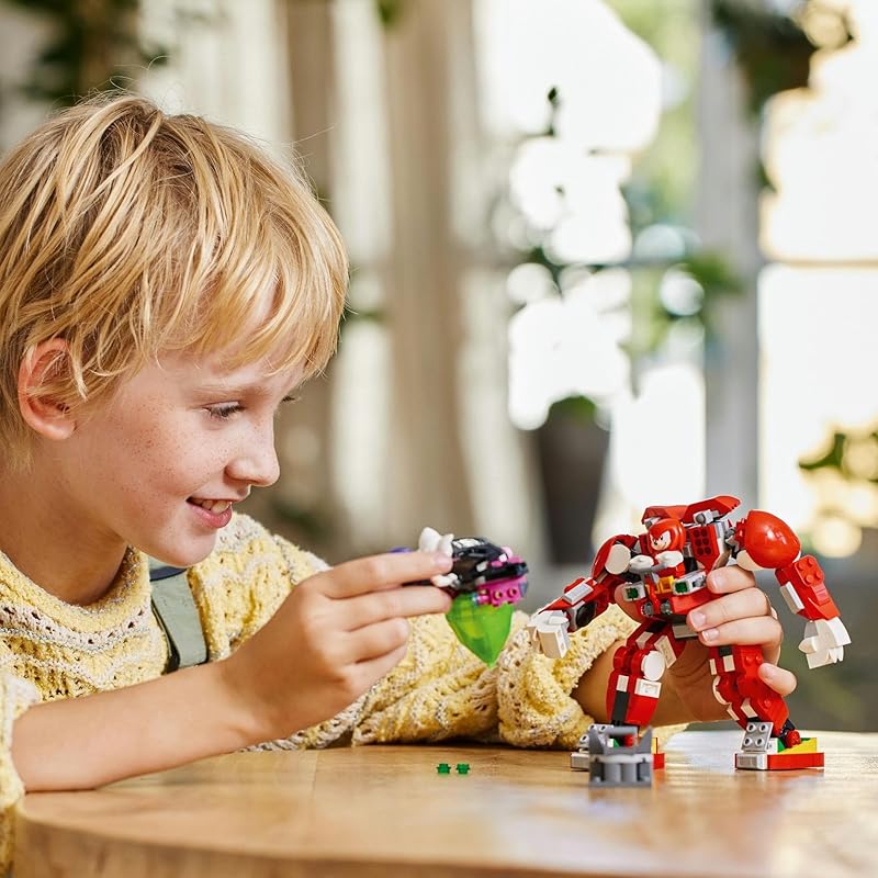 Lego Соник ежик Наклз Механический костюм стража игрушки игрушка подарок на день рождения блок Рождество мальчик девочка ребенок 8 лет 9 лет 10 лет