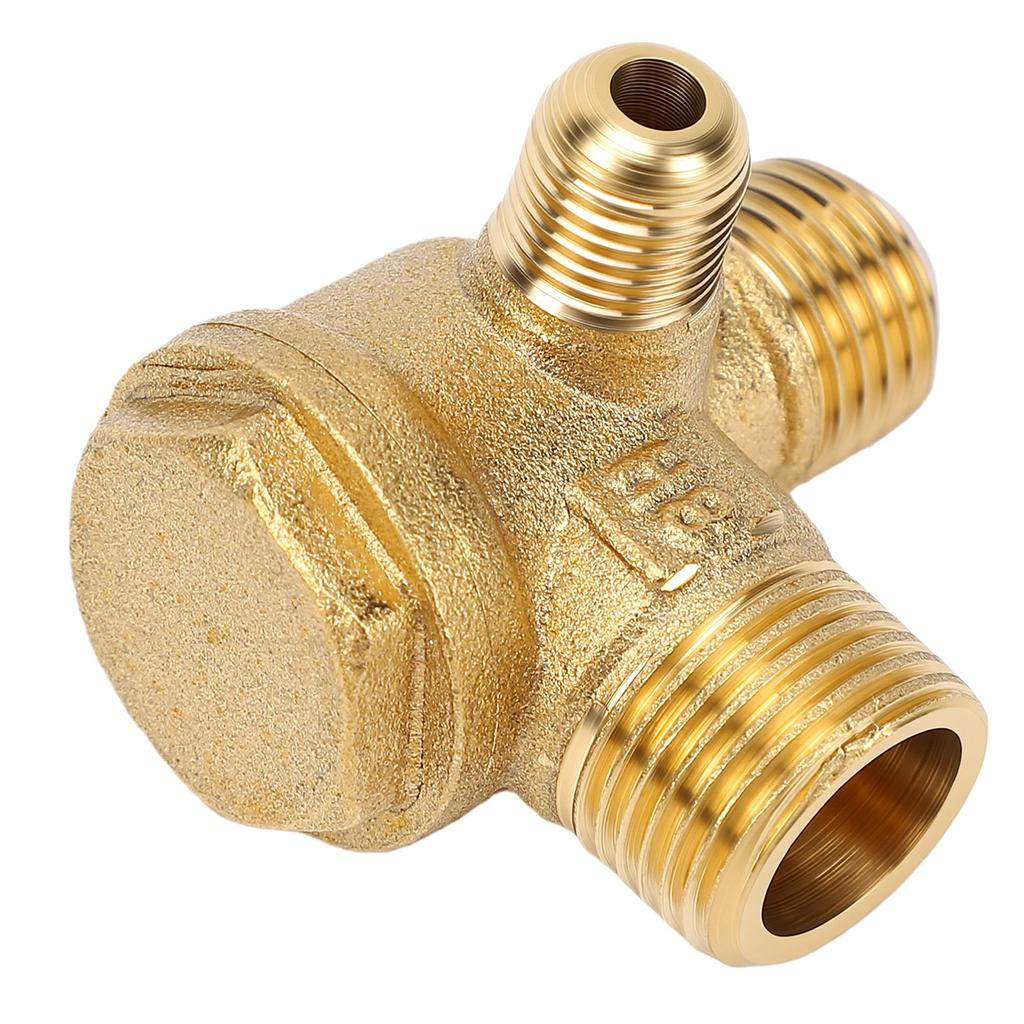 Air Compressor Check Valve Inlet 3 Way Valve Quick Response Zero Leakage Compact 16x14x10mm