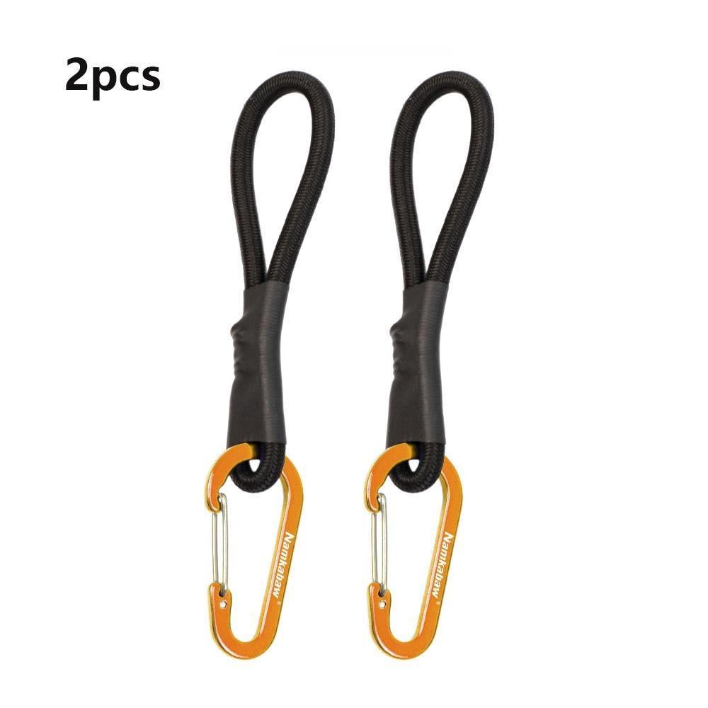 2pcs with Carabiner Elastic Wind Rope Cord Hook Multicolors Outdoor Tool For DIY Accessories