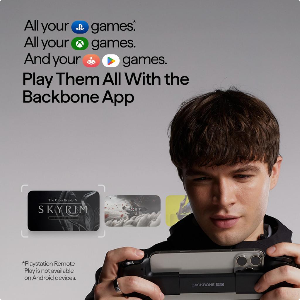 BACKBONE Backbone Pro Standard Design UPC Game Controller Compatible with Windows (USB-C) - Model/BB-N1-B-R -