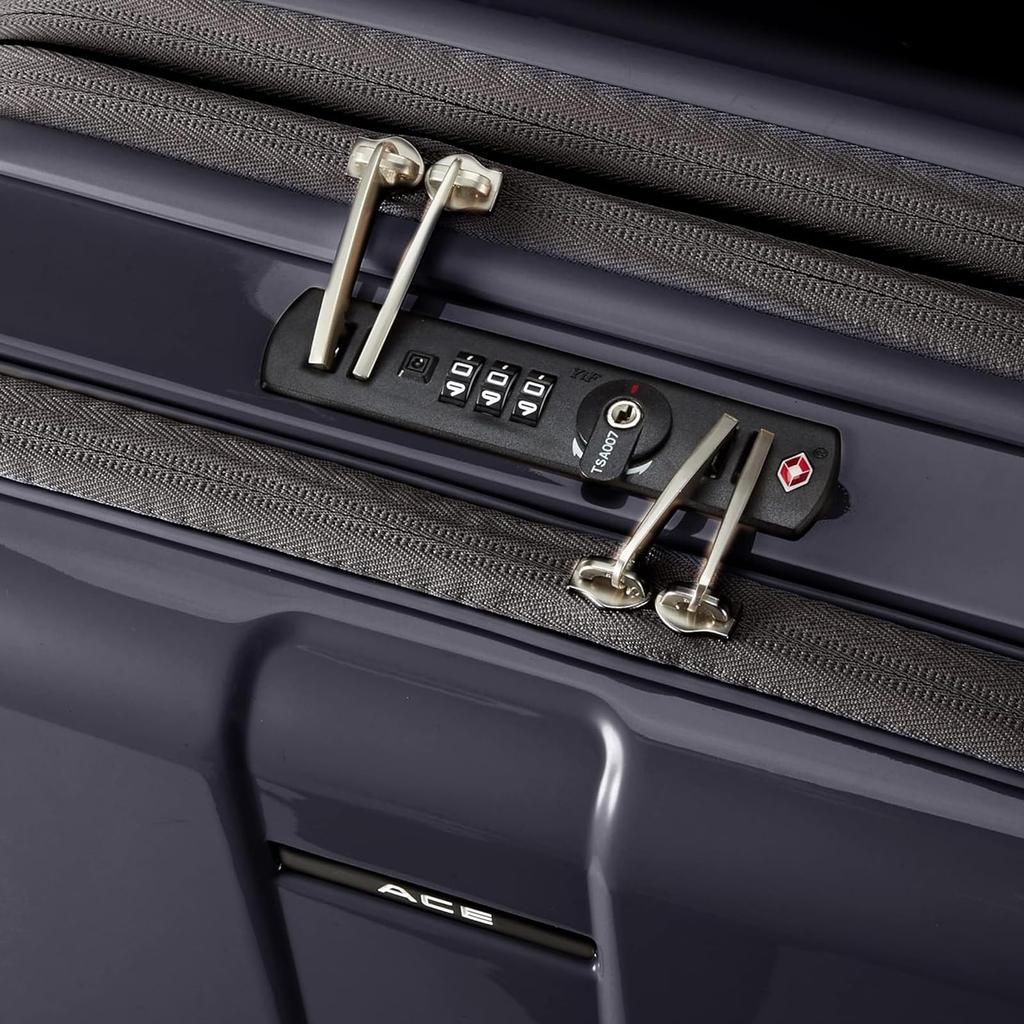 Ace Suitcase Carry Case Carry Bag S Size 1 Night 2 Days 2 Nights 3 Days Front Pocket PC Storage Caster Stopper Capacity Expansion Function Twin Wheel