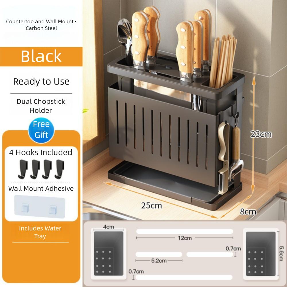 Multi-purpose Storage Rack with Brackets Cutting Tool Stand Kitchen Storage Holder  Home Storage