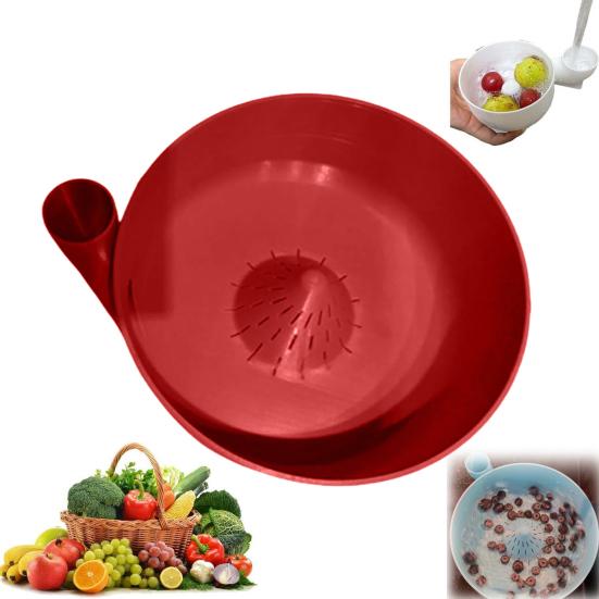 Automatic Fruit Washer And Drainer Bowl 3D Printed Berries Wash Machine Salad Spinner Vegetable Cleaner Fast Draining Kitchen Gadget