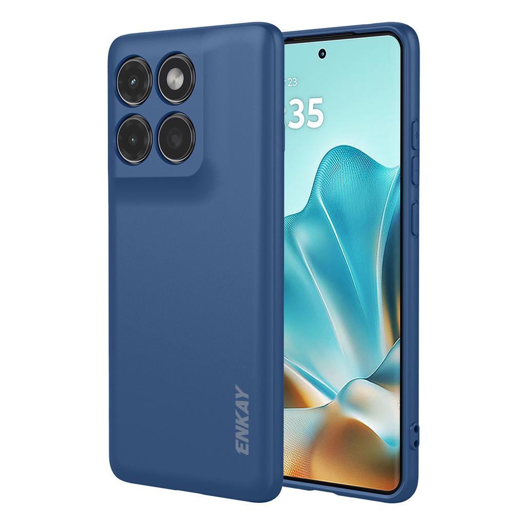 Силиконовый чехол для Motorola Edge 60 Fusion 5G/Motorola Edge 60 5G ENKAY HAT PRINCE с прямыми краями, задняя крышка для мобильного телефона