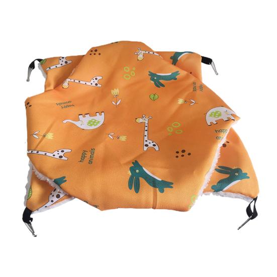 Гнездо хомяка, большое пространство, подвесная печать, сохраняет тепло, двухслойная ткань для отдыха, Рождество