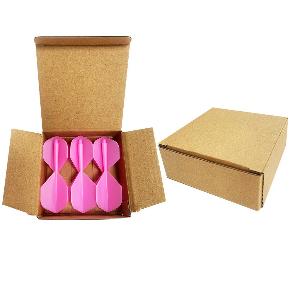 Professional Dart Flights 6pcs Boxed PP Material Durable 2BA Screw Soft 75mm Purple Color LT01-carton-6pcs