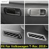 Аксессуары из нержавеющей стали для Volkswagen T-Roc T Roc 2018 - 2025 Накладка на панель вентиляционного отверстия кондиционера / Панель приборной панели с блестками