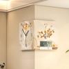 Wall Clock with Arabic Numerals Operated Seconds Hand NoHoles for Living Room,