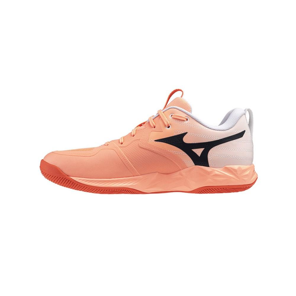 Mizuno Wave Momentum Pro sneakers breathable cushioning Orange/Pink