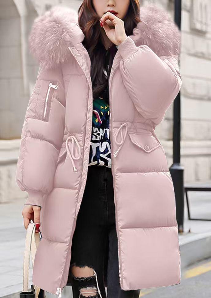 Big fur collar cotton clothes women's long bread clothes winter new thickened cotton coat