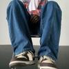 Мужские винтажные мешковатые брюки большого размера 5XL в японском стиле с широкими штанинами в джинсовую полоску, темно-синие джинсы, брюки-карго для мужчин, корейский стиль
