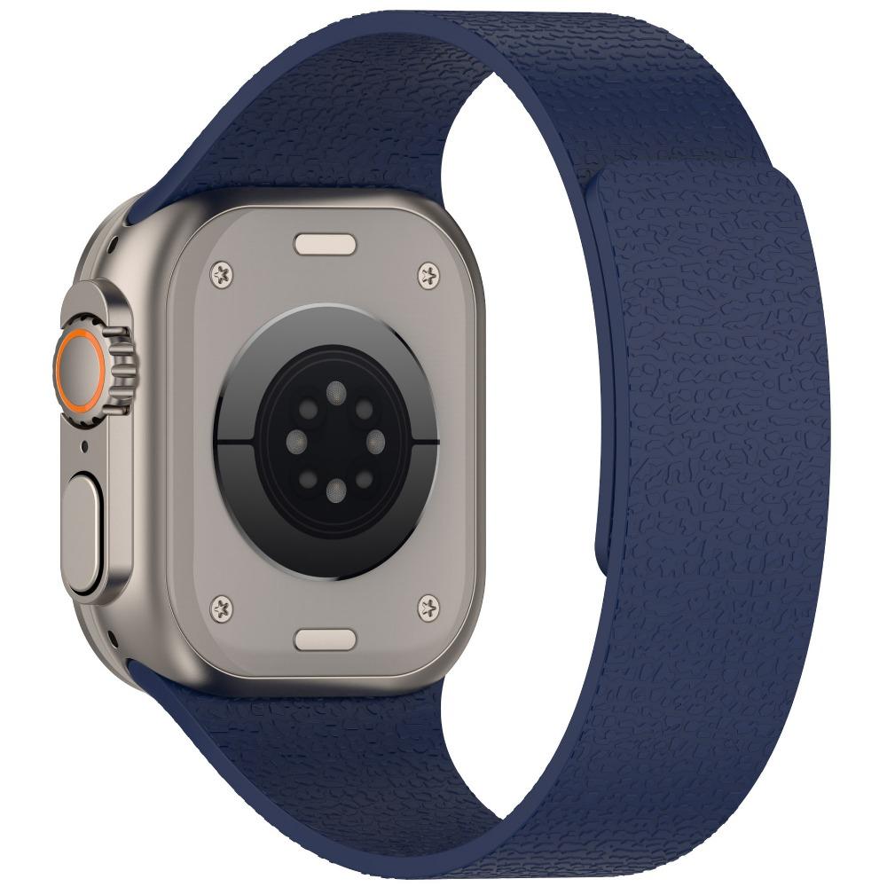 Для Apple watch Series 10 46 мм силиконовый магнитный ремешок совместим с iWatch Series 10 9 8 7 6 SE 44 мм 45 мм 42 мм Ultra2 49 мм 41 мм 38 мм band