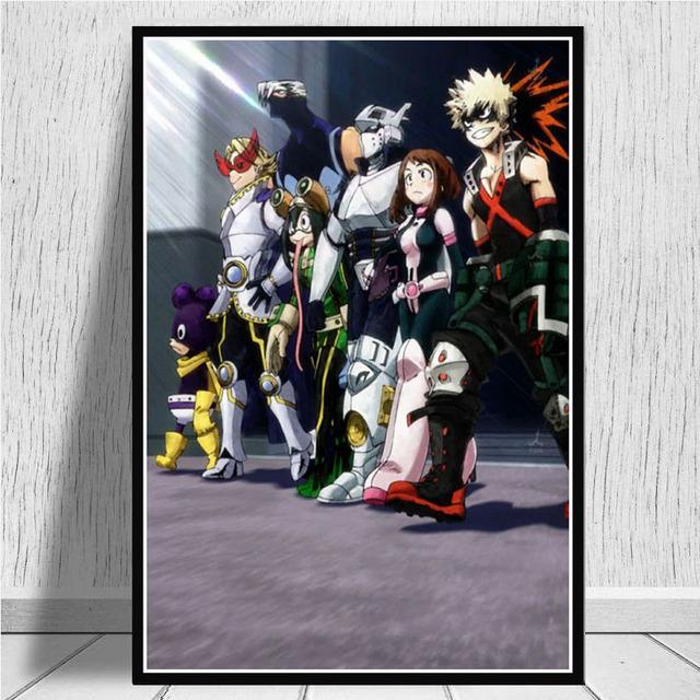 Japanese Anime My Hero Academia Poster Pictures Wall Canvas Art Print Cartoon Painting for Living Room Home Decor Cuadros