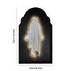 Plastic Halloween Ghost Mirror Night Light Thickened Hologram Ghost Prank Decor  for Indoor Outdoor