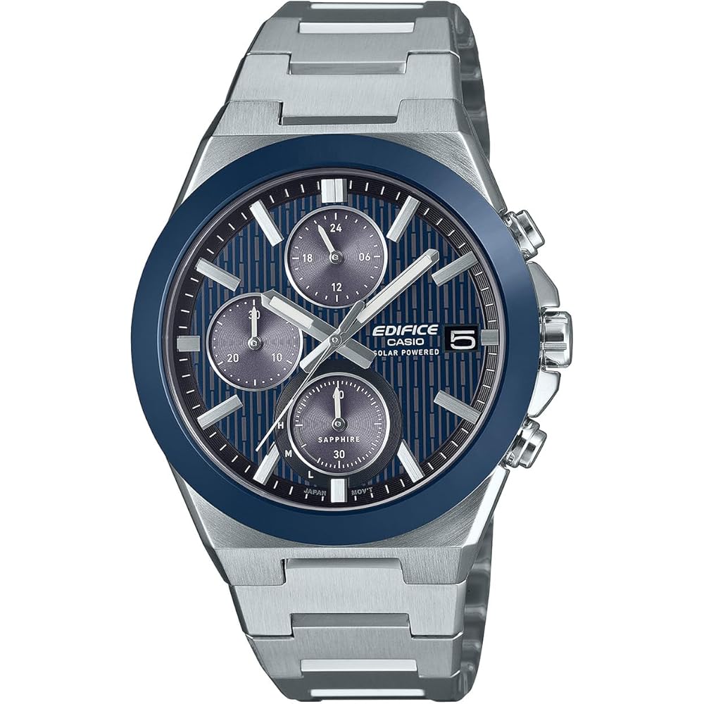 Мужские часы Casio Edifice EFS-S650YD-2AJF Синие Солнечные Часы с Керамическим Безелем и Сапфировым Стеклом (Официальный японский продукт)