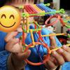 Детские DIY блоки из соломинок, STEM образовательные волшебные палочки, креативные взаимозацепляющиеся строительные игрушки для малышей