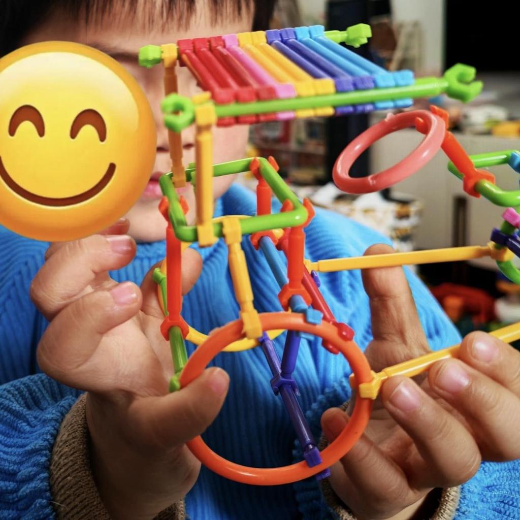 Детские DIY блоки из соломинок, STEM образовательные волшебные палочки, креативные взаимозацепляющиеся строительные игрушки для малышей