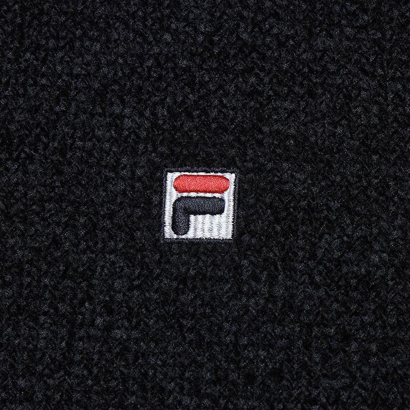 Fila Наследие Повседневная Мода Расслабленный Универсальный Вязаный Свитер на Молнии Женские топы Легендарно-Синий F11W548403FNV