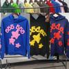 Heavyweight Spider Web Foam Print Fleece Hoodie (450G)
