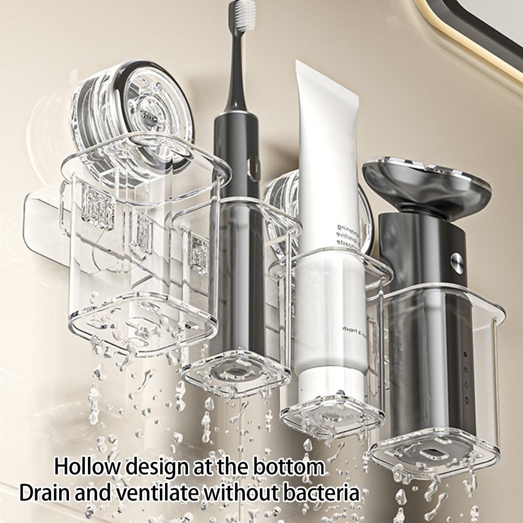 Маленький держатель для зубных щеток на присоске, настенное крепление без сверления, подставка для ванной комнаты для кухни и спальни