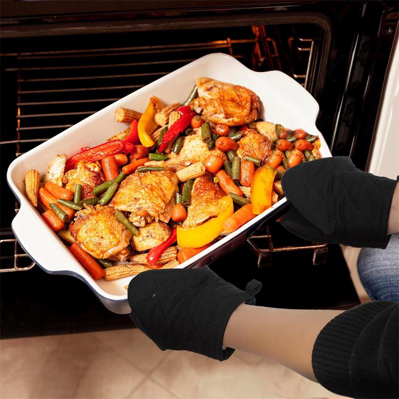 1/2 шт. кухонные короткие термостойкие прихватки, перчатки с нескользящей поверхностью и петлей для подвешивания для выпечки, барбекю, приготовления пищи