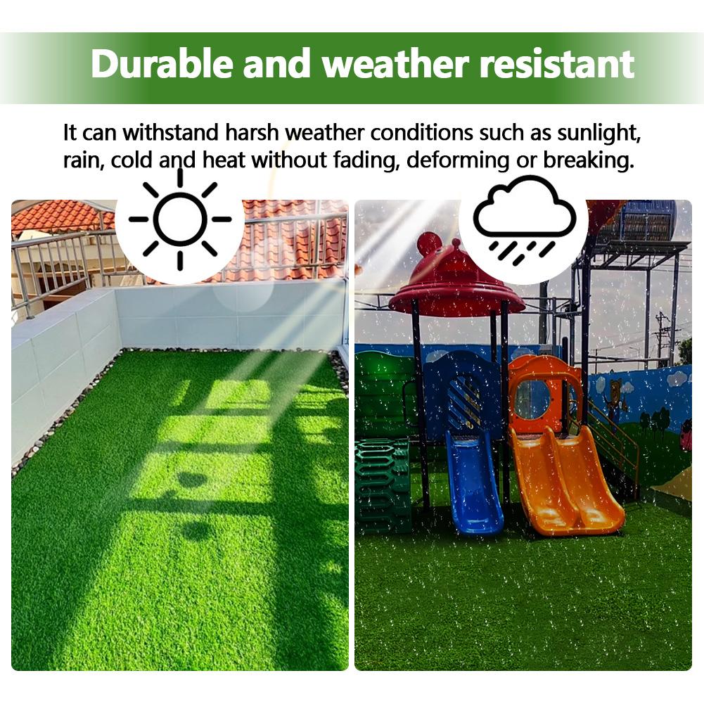 10 шт. 12x12 дюймов Пластиковый ковер Реалистичная трава Дерн Плитка Самоблокирующаяся Трава Деки Искусственный зеленый коврик для травы для сада патио