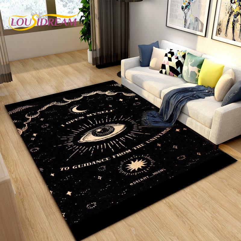 Коврик «Древо жизни» от сглаза, ковер «Хамса Пальма Мандала» для украшения гостиной, детский игровой нескользящий напольный коврик