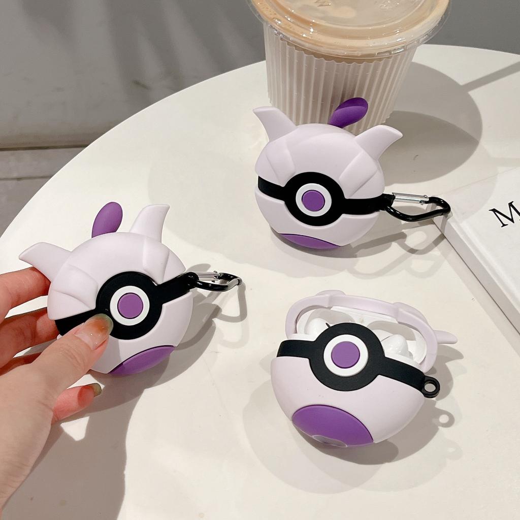 Для Airpods 4 Чехол 2024, Poke Ball Ударопрочный Защитный Наушники Силиконовый Аниме Чехол Для Airpod 4 Чехол Для Мальчиков Детей Девочек Funda