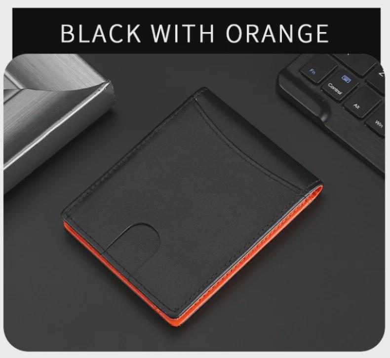 Короткий кошелек из натуральной кожи премиум-класса с RFID-блокировкой, держателем для удостоверения личности и карт, европейский и американский дизайн.