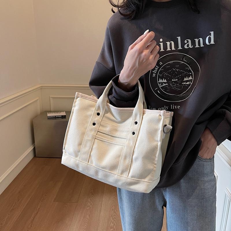 Женские сумки через плечо, холщовые однотонные повседневные сумки-тоут, женские сумки-мессенджеры, брендовые дизайнерские сумки Simplicity Girl'S