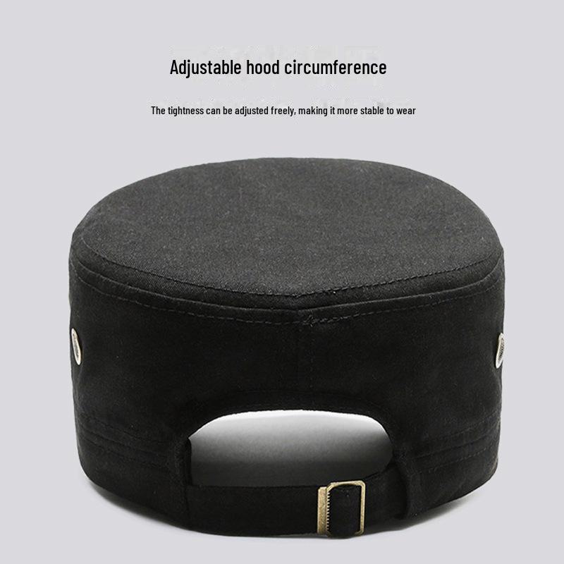 Мужская хлопковая плоская кепка в корейском стиле - сетчатая кепка для рыбалки и путешествий