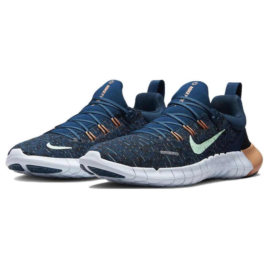 Nike Free Run 5.0 Next Nature Valerian Blue Orange Trance женские кроссовки Mint-Foam CZ1891-402