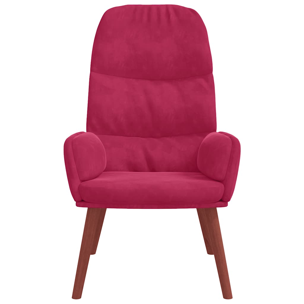 Relax Chair Burgundy Velvet