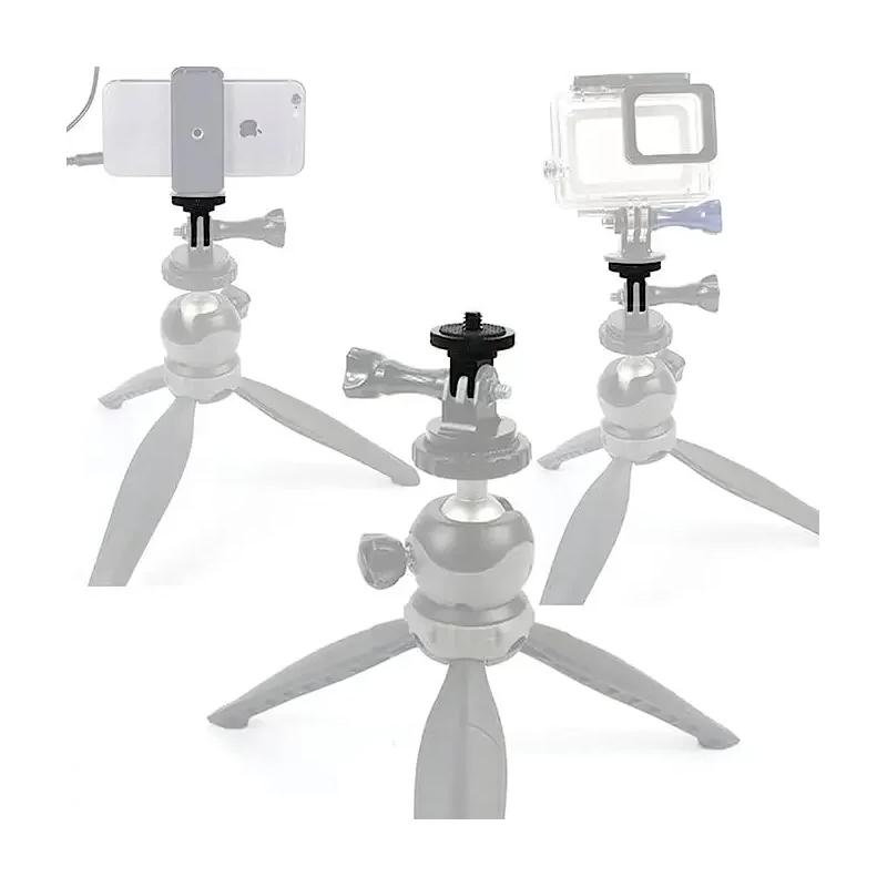 Accessories Kit for Action Camera Accessory Quick Release Buckle Tripod Mount for Gopro Hero 12 11 10 9 8 7 6 5 4 3 Black Set