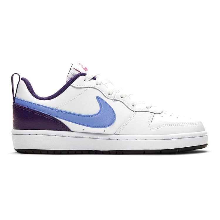 Nike Кроссовки Court Borough Low 2 GS White Royal Pulse Kids цвета баклажана BQ5448-106