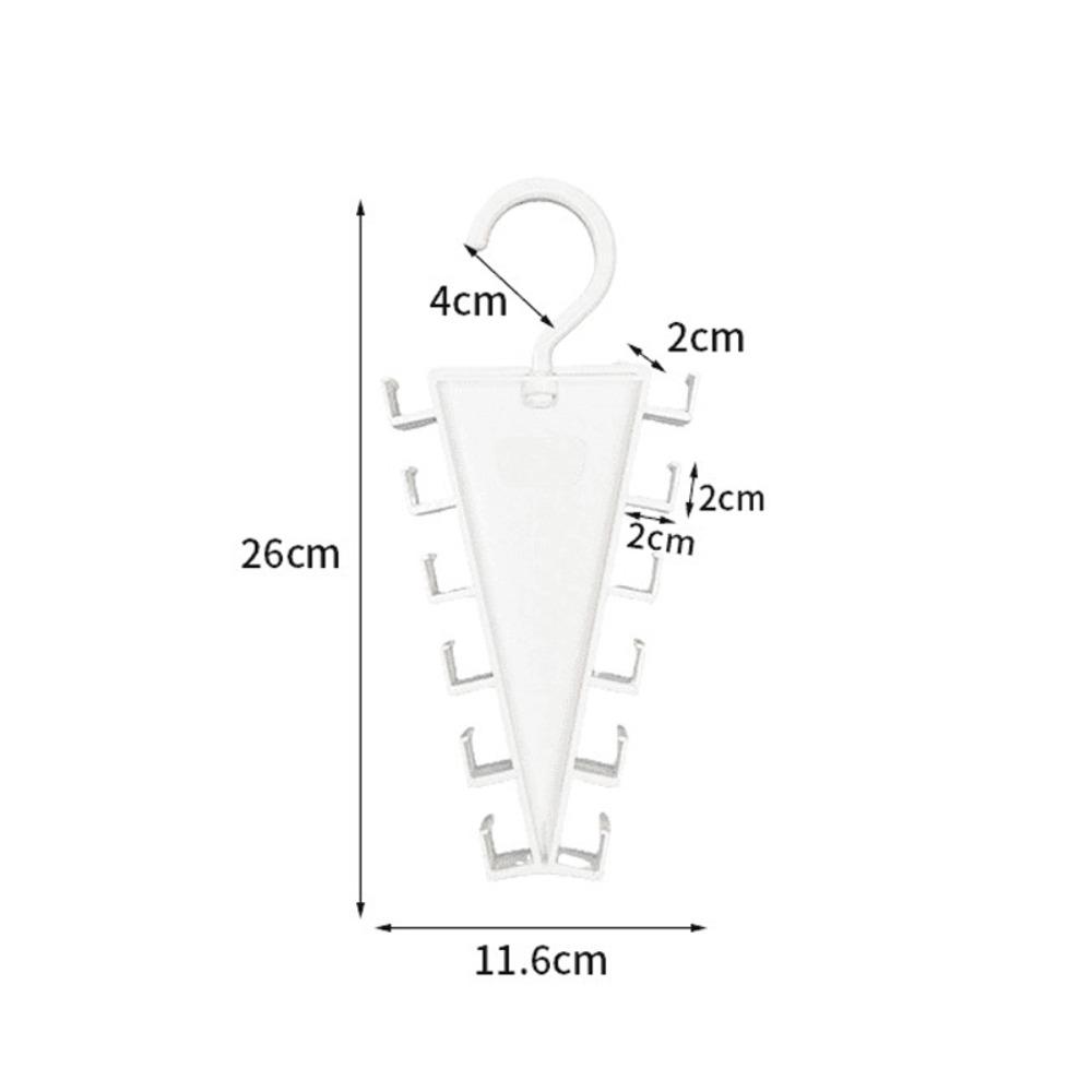 Space Saving V Shaped Hanger Rotatable Hat Rack Portable Multi Hook Organizer