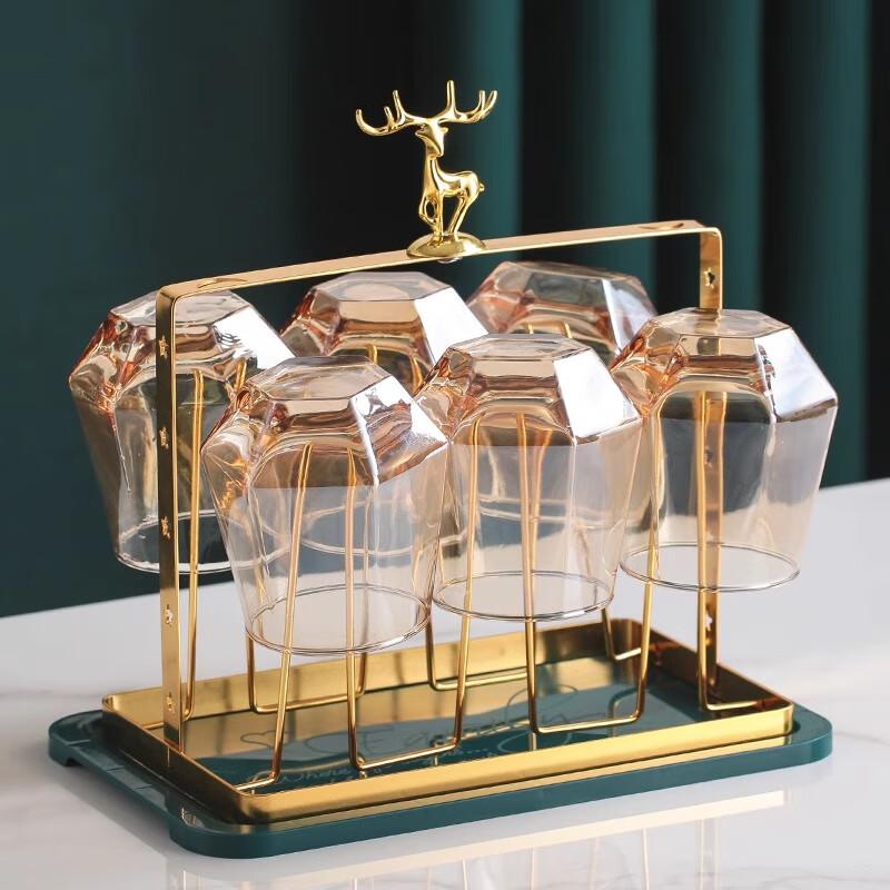 PINYU Cup Holder Draining Storage Rack, Hanging Rack, Tea Cup Stand, Wine Glass Holder, Glass Cup Tray for Home Use