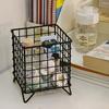 Iron Storage Rack Hollow Out Large Capacity Stainless Iron Wire Mesh Storage Basket Home Office Bathroom Desktop Case Organizer