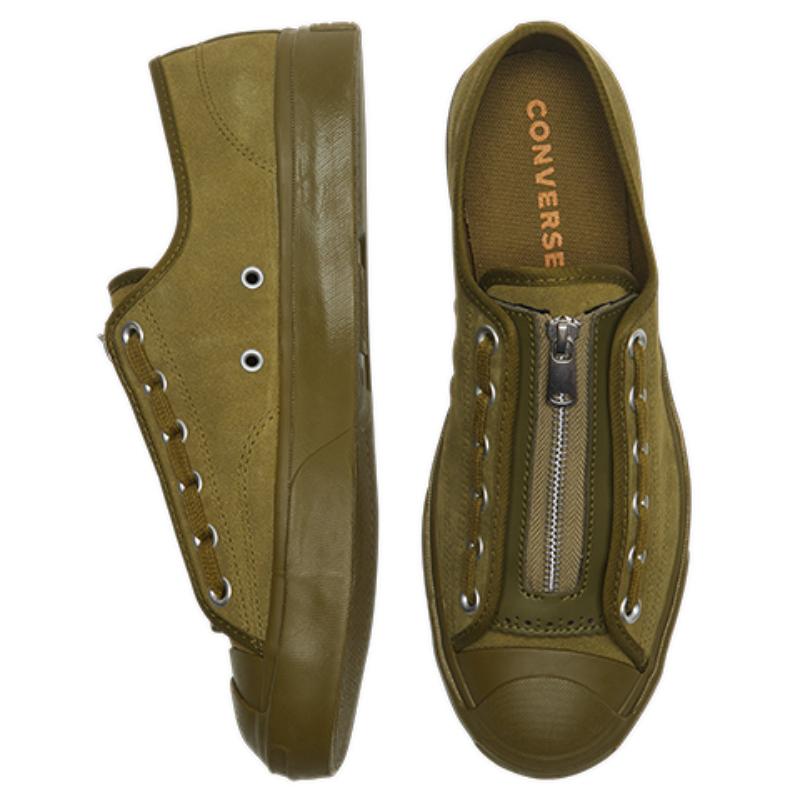 Converse Кеды Jack Purcell Zip с низким верхом Унисекс Темно-зеленый