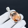 Morganite Gemstone Pendant, Morganite Gemstone Handmade 925 Sterling Silver Orange Pendant For Women Pendant For Gifts