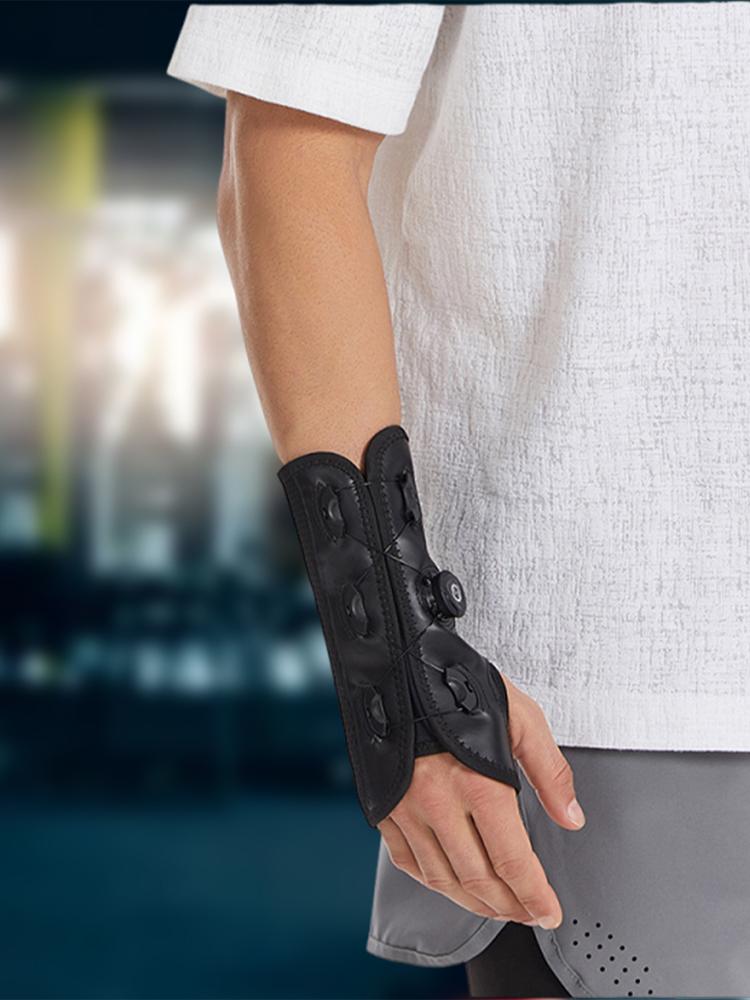 Регулируемый бандаж на запястье с поворотной ручкой, поддержка запястья, съемная стальная пластина, обертывание запястья, регулируемое при тендините, артрите, растяжениях