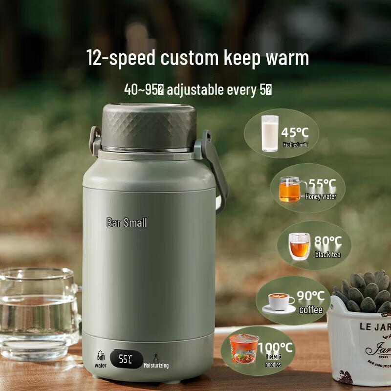 Bear 1.2L Portable Electric Kettle CN plug (adapter included)