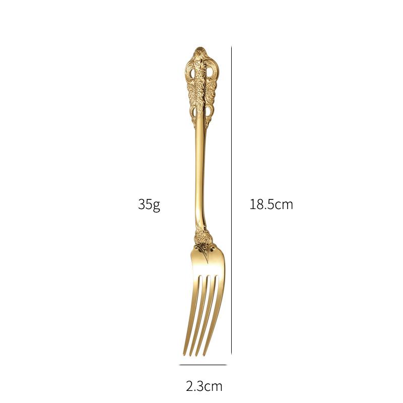 Кухонный набор столовых приборов из серебра и золота из нержавеющей стали Королевская десертная сервировочная ложка Вилки Ножи для стейков Столовые приборы Посуда в западном стиле Подарки