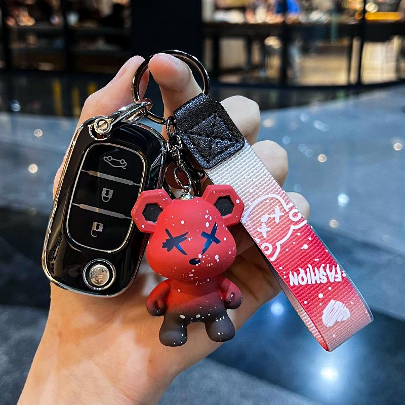 Чехол для ключей из ТПУ с 3 кнопками для LADA Vesta Granta XRay Kalina Priora Sedan Sport для Renault Fluence Clio Megane для Mercedes