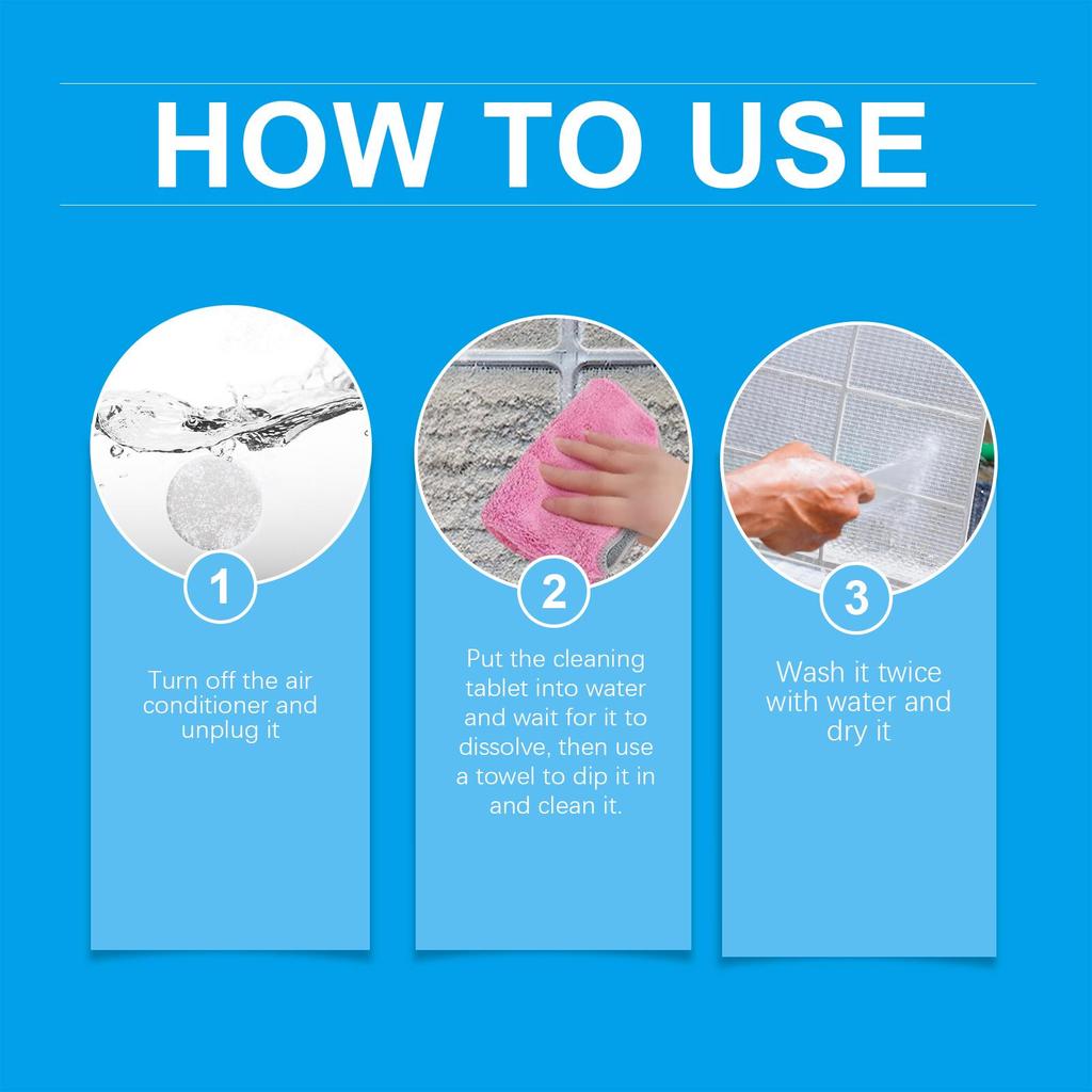 Джейкхоу Таблетки для чистки кондиционера Бытовой фильтр для кондиционера Подвесной блок Глубокая чистка Удаление пыли и запаха