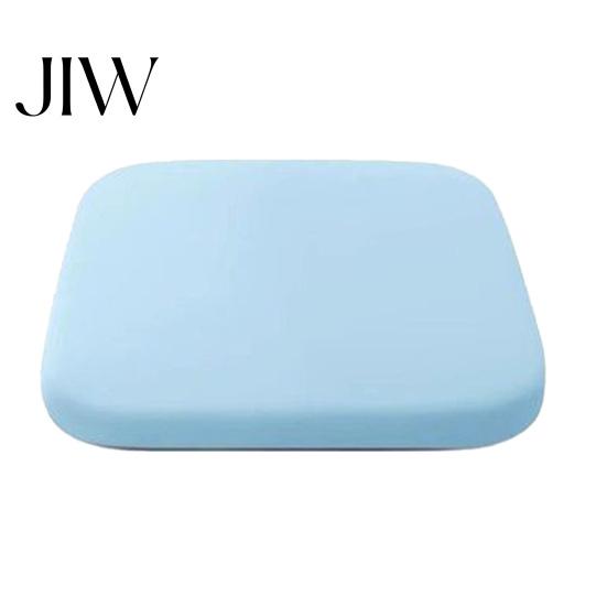 Pressure Relief Cushion for Student Desk Chair Ice Silk Seat Cushion, 15.75"x15.75" Office Breathable Cooling Non Slip Pad Dining with Washable Cover