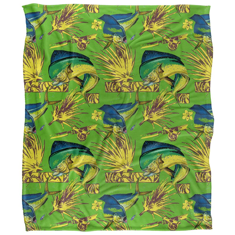 JQ Licensing Dorado Fishing Tiki 2 Silky Soft Touch Blanket