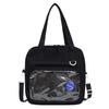 Ita Bag Itaba Oshikatsu Shoulder Bag Clear Pocket Tote Bag Can Badge Stuffed Toy Otakatsu Crossbody M [PIENSE] (Black, Size)