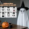 Хэллоуин Привидения Украшения Сделай сам Выражения Жуткий Белый Призрак Набор для творчества со шляпой ведьмы для наружного внутреннего двора сада газона